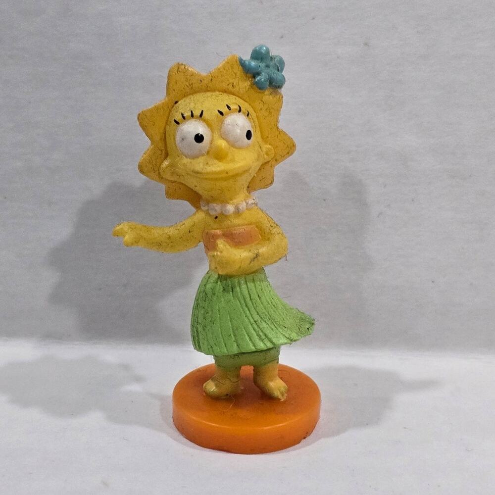 Vintage The Simpsons Lisa Simpson Hula Hawaiian Mini Figure FOX Collectible 2006